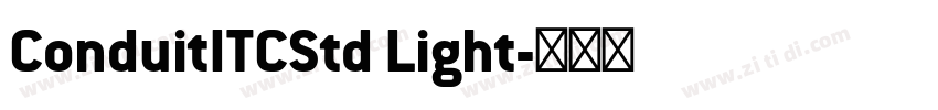 ConduitITCStd Light字体转换